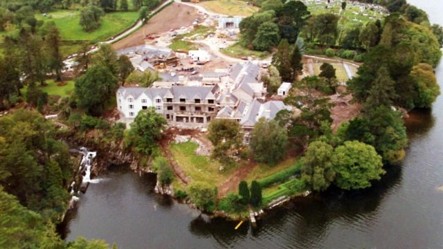 The building of Sheen Falls Lodge