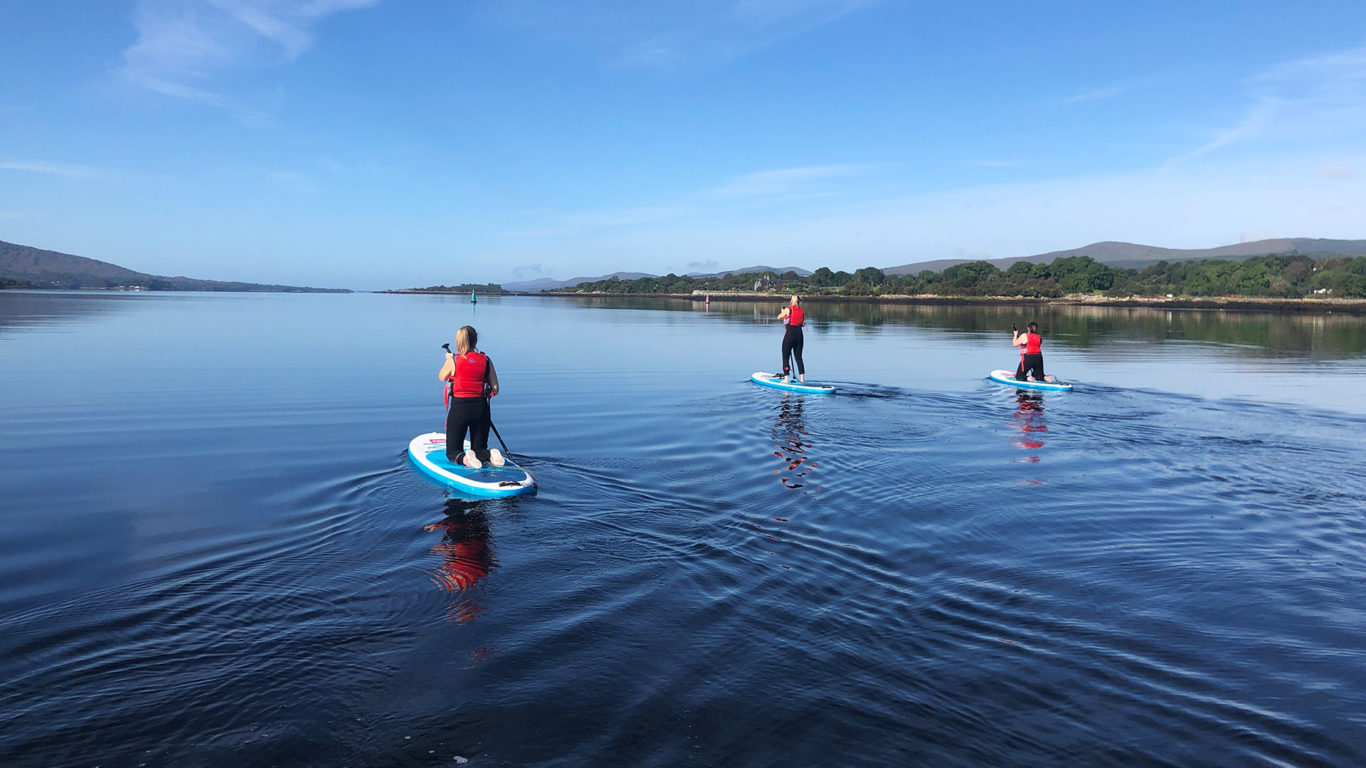 3 People Stand Up Paddle boarding in Kenmare, County Kerry