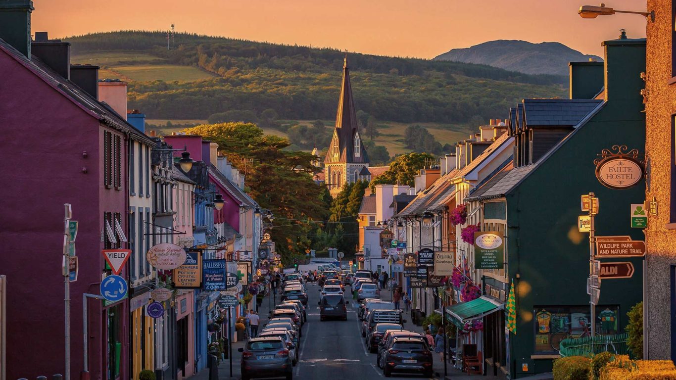 Kenmare Town at Sunset in County Kerry