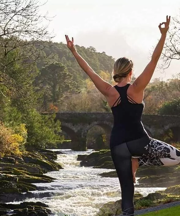 Woman doing yoga