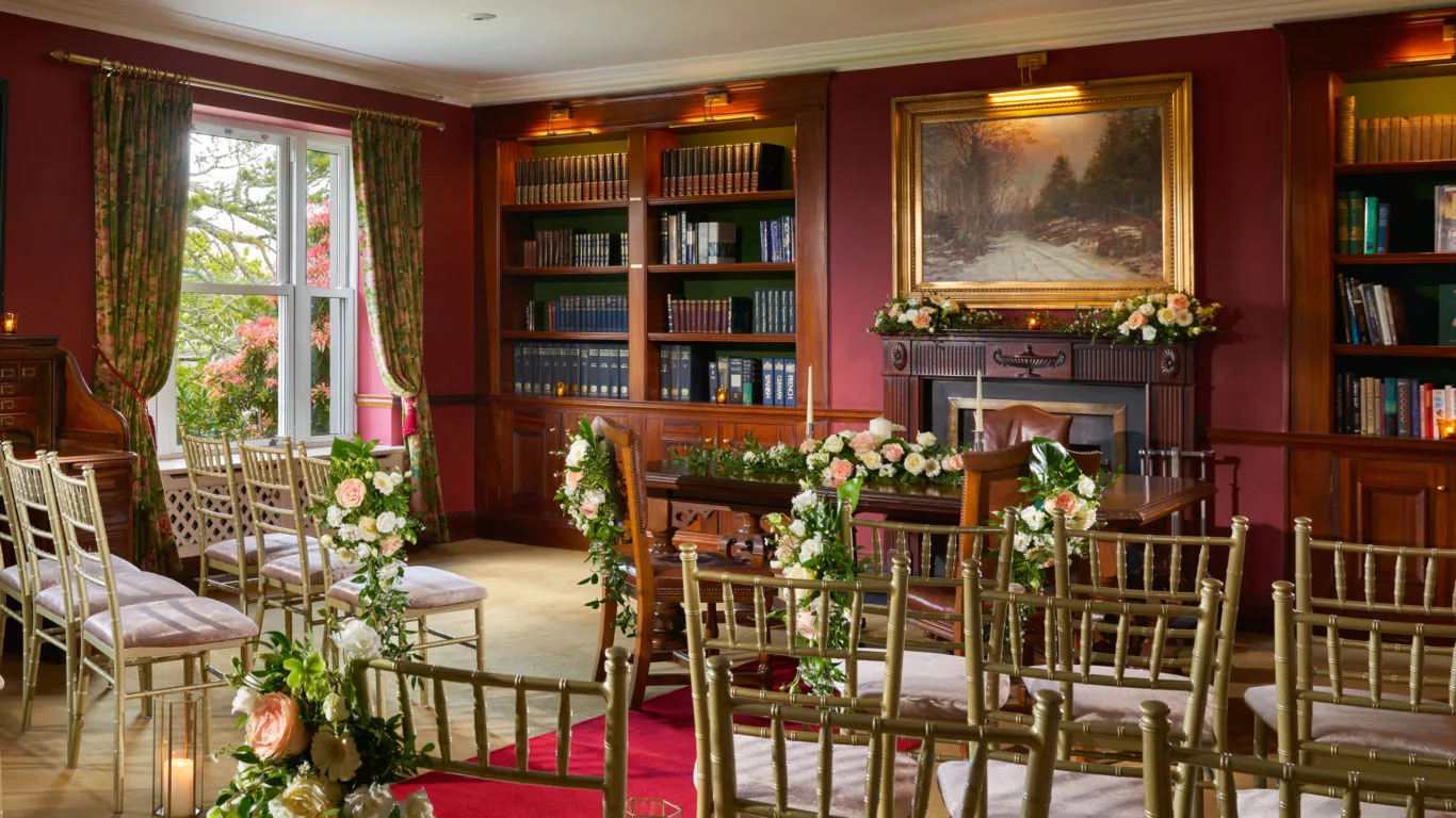 Sheen Falls Library Wedding Setup FL Full Res-2